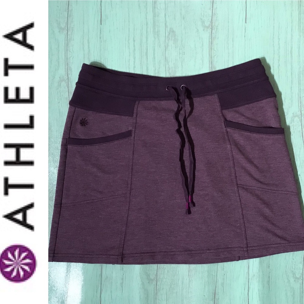 Athleta Drawstring Mini Skirt Medium Sz 8-10